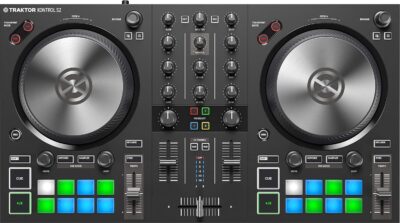 Native Instruments Traktor Kontrol S2 Mk3 DJ Controller and Pioneer DJ CUE1 On-Ear DJ Headphone