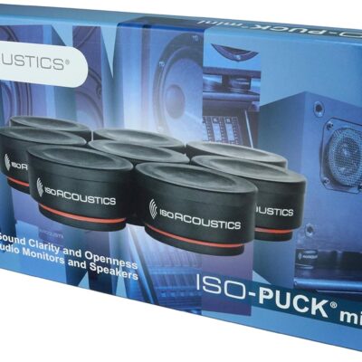 IsoAcoustics Iso-Puck Series Acoustic Isolators (Iso-Puck Mini, 6 lbs max/Unit, 8-Pack)