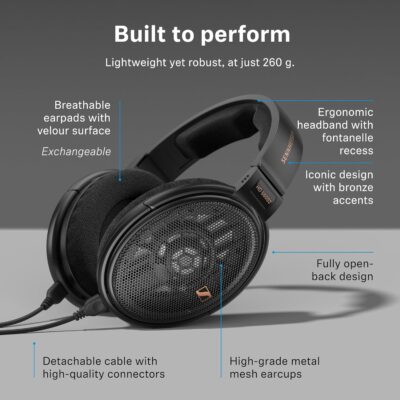81baSsdP6L. AC SL1500 Sennheiser HD 660S2 – Audiophile Open-Back Over Ear Headphones with Deep Bass Extension and Refined Acoustic Performance, Over-Ear Headphones for PC, Music, Gaming, Podcasts, Premium Black