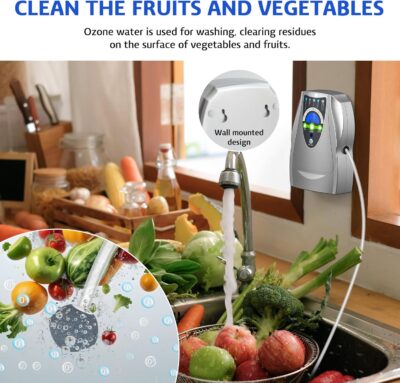 VTAR Ozone Machine, 500mg/h Multipurpose Ozone Machine Purify Air, Water, Fruits, Vegetables, Toothbrushes, Aquarium. Fruit Cleaner Device in Water