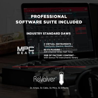 M-AUDIO M-Track Duo USB Audio Interface for Recording, Streaming and Podcasting with Dual XLR, Line and DI Inputs, plus a Software Suite Included