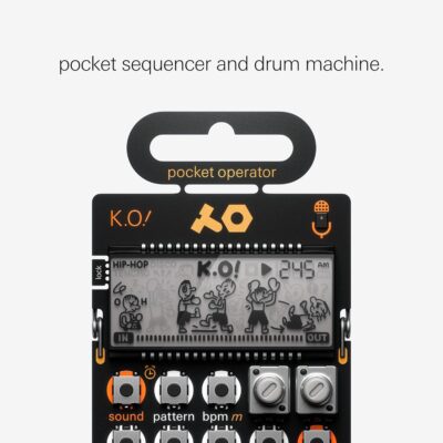 teenage engineering pocket operator PO-33 K.O.! micro sampler and drum machine with built-in microphone, sequencer and effects