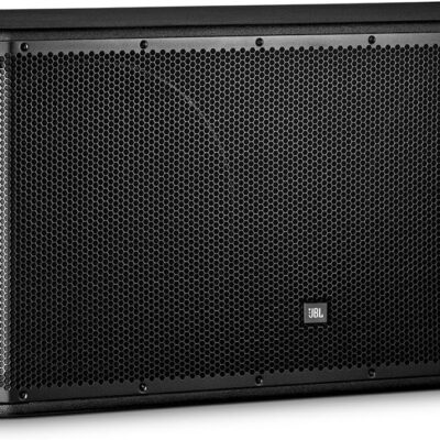 81eo IaWOlL. AC SL1500 JBL Professional SRX828SP Portable, Active, Amplified, Powered Dual 18 Inch Subwoofer System. 2000 Watt Peak Crown Amplifier. DJ, PA, Stage. Black