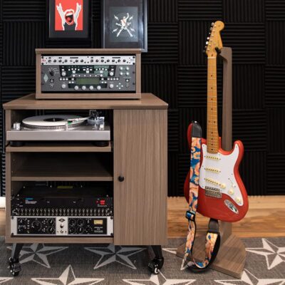 Gator Frameworks Elite Furniture Series 8U Wood Desktop Studio Rack in Standard Black Finish (GFW-ELITERK-8U-BLK)