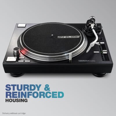 Reloop RP-7000 MK2 Professional Upper Torque Turntable System, Black