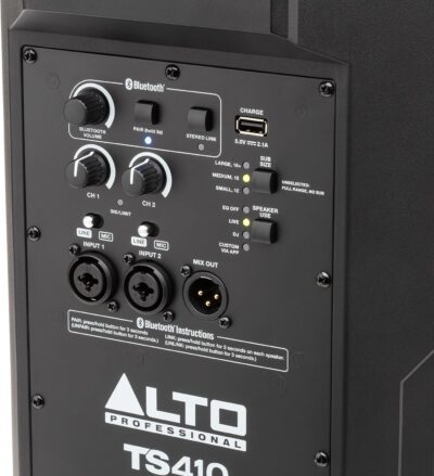 81hBvXWb6kL. AC SL1500 ALTO TS410 2000W 10 Powered PA Speaker with 3 Channel Mixer, Bluetooth Streaming, Wireless Loudspeaker Linking, DSP App