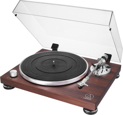 Audio-Technica AT-LPW50BT-RW Manual Belt-Drive Turntable, Rosewood