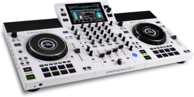 81j0QN3 DBL. AC SL1500 Denon DJ SC LIVE 4 WHITE – Standalone DJ Controller with Stems on 4-Decks, Wi-Fi Streaming, Build-in Speakers, Serato DJ and Virtual DJ Compatible