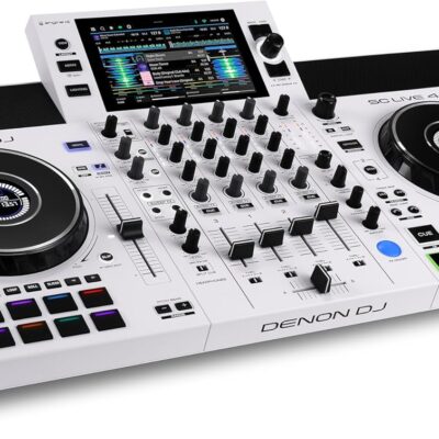 81j0QN3 DBL. AC SL1500 Denon DJ SC LIVE 4 WHITE – Standalone DJ Controller with Stems on 4-Decks, Wi-Fi Streaming, Build-in Speakers, Serato DJ and Virtual DJ Compatible