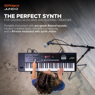 81j18amI3 L. AC SL1500 Roland JUNO-D6 Synthesizer | 61-Note Keyboard with Synth Action | ZEN-Core Engine with Over 3800 Onboard Sounds | Intuitive Creative Tools | USB-C Audio/MIDI Interface for Mobile & Computers