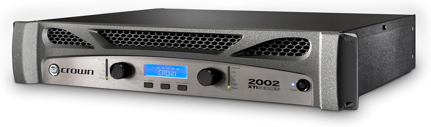Crown XTi2002 Two-channel, 2000-Watt at 4Ω Bridged, 800-Watt at 4Ω Dual, Pro Power Amplifier. Gray