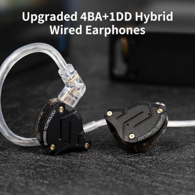 81k0re5RUHL. AC SL1500 Gaming Earbuds Headphone, KZ ZS10 Pro Gaming for IEM Earphone, KZ in Ear Monitor IEM HiFi Earphone Earbuds with 5 Driver 4BA 1DD with Detachable 0.75mm 2 Pin Cable for Singer (Purple No Mic)…