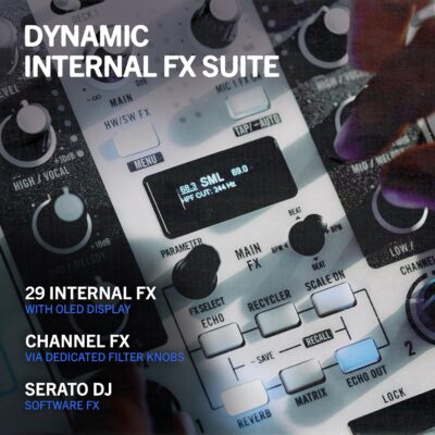 RANE ONE MKII Motorized Serato DJ Pro Controller with 2 Decks, Internal FX, Deep Stems Control for Scratch DJs, Clubs and Events