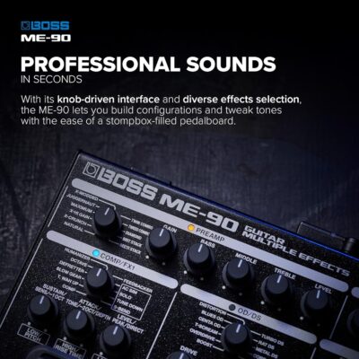 81kxaL7DL. AC SL1500 BOSS ME-90 Guitar Multi-Effects | All-In-One Guitar Processor | 11 Onboard AIRD Amp Models | 60 Effects derived from the GT-1000 | 8 Multi-Function Footswitches & Redesigned Expression Pedal