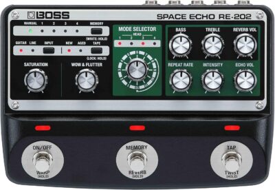 81kzP7wzVyL. AC SL1500 Boss RE-202 Space Echo Delay and Reverb Effects Bundle with Gearlux Power Supply, Instrument Cable, Patch Cable, and Picks