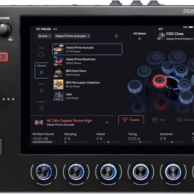 Alesis Strata Prime Electric Drum Set with Touch Screen, Triple-Zone ARC Cymbals, Active Magnetic Hi-Hat Controller, Dual-Zone Mesh Heads, 20 Kick, 215,000 Multi-Channel Samples
