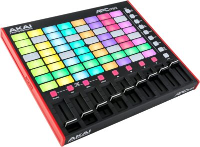 Akai Professional APC Mini MK2 – USB MIDI Pad Controller for Clip Launching with Ableton Live Lite, 64 RGB Pads, Drum and Note Mode and MIDI Mixer