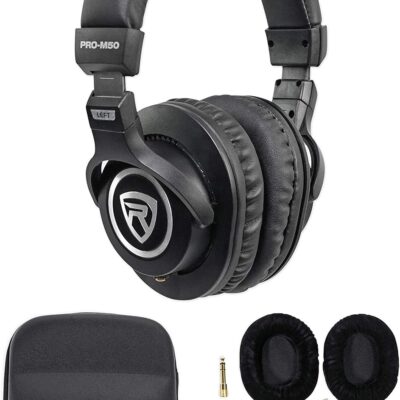 Audiosavings Bundle: Novation Circuit Rhythm Beatmaking Sampler Groovebox/Drum Machine/Sequencer Bundle with Rockville PRO-M50 Studio Headphones w/Detachable Coil Cable, Case+Extra Ear Pad (2 Items)