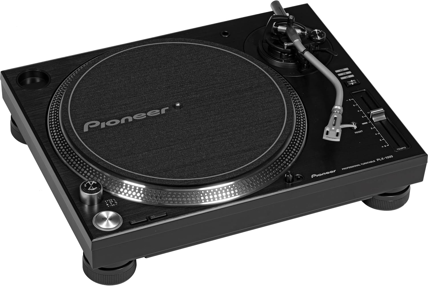 Pioneer DJM-S11 2-channel Mixer for Serato DJ with Pioneer PLX-1000 Professional Turntable (Pair)