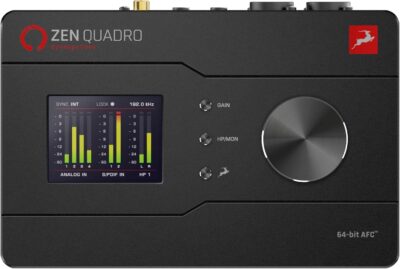 Antelope Audio Zen Quadro Synergy Core + Antelope Audio Edge Note Small Diaphragm Condenser Modeling XLR Microphone (Pair)