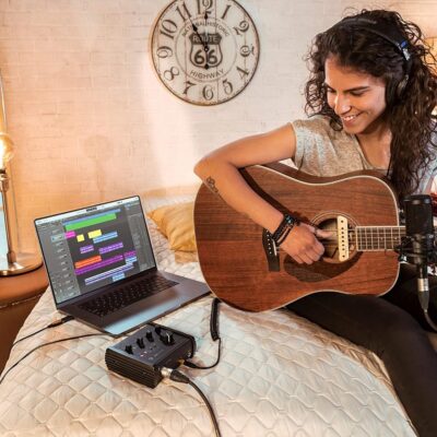 IK Multimedia AXE I/O One – Professional USB Audio Interface with Z-TONE advanced guitar tone shaping, AmpliTube and TONEX software included, high-resolution recording studio equipment