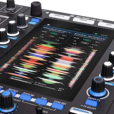 RANE SYSTEM ONE All-in-One Standalone Motorized DJ Controller with Engine DJ OS, Seamless Mixing on 2 Decks, Stems FX, Serato DJ Pro, XLR Outputs