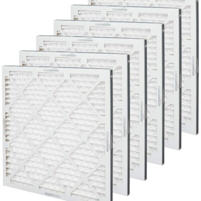 81ncoGegv0L. SL1500 Amazon Basics 20x20x1 Air Filter 6-Pack, MERV 11 AC Furnace Filters, Dust, Pet, Allergy Control, Electrostatic (Actual Size: 19.75 x 19.75 x .75)