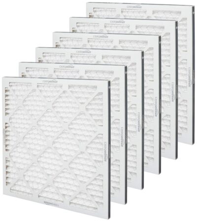 81ncoGegv0L. SL1500 Amazon Basics 20x20x1 Air Filter 6-Pack, MERV 11 AC Furnace Filters, Dust, Pet, Allergy Control, Electrostatic (Actual Size: 19.75 x 19.75 x .75)