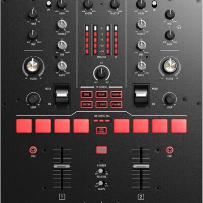 Twelve MKII | 12-Inch Motorized Vinyl & Numark Scratch | Two-Channel DJ Scratch Mixer for Serato DJ Pro (Included)