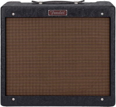 Fender Blues Junior IV 30th Anniversary Amplifier Bundle with Amperstand Guitar Cradle, Tuner, Cable, and Austin Bazaar Exclusive 24-Pack Picks