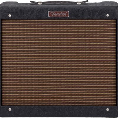 Fender Blues Junior IV 30th Anniversary Amplifier Bundle with Amperstand Guitar Cradle, Tuner, Cable, and Austin Bazaar Exclusive 24-Pack Picks