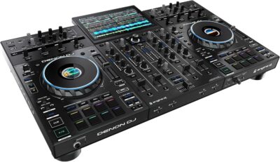 Denon DJ PRIME 4+ Standalone DJ Controller with Stem Separation on 4 Decks, Wi-Fi Streaming, Drop Sampler Mixer, 10.1 Touchscreen, Light Control