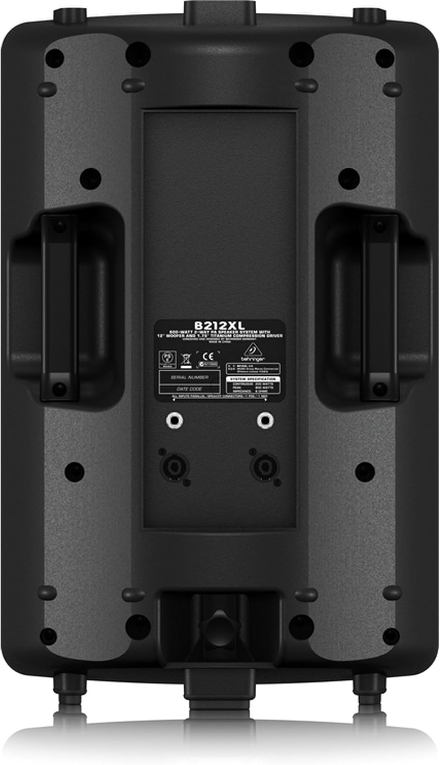 Behringer Eurolive B212xl 800-Watt 2-Way Pa Speaker System With 12 Woofer And 1.75 Titanium Compression Driver (Black)