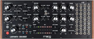 MOOG Labyrinth – Semi-Modular Parallel Generative Analog Synthesizer with Dual Sequencer, Dual Oscillators, VC Wavefolder, VC Filter, Patch Bay