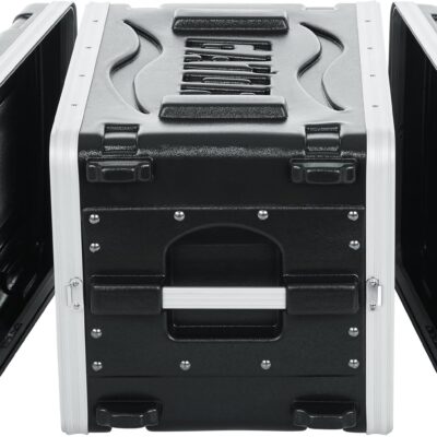 81qF1edOIqL. AC SL1500 Gator Cases Lightweight Molded 6U Rack Case with Heavy Duty Latches, Shallow 14.25 Depth (GR-6S)
