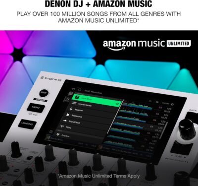 81qoirvqLvL. AC SL1500 Denon DJ SC LIVE 4 WHITE – Standalone DJ Controller with Stems on 4-Decks, Wi-Fi Streaming, Build-in Speakers, Serato DJ and Virtual DJ Compatible