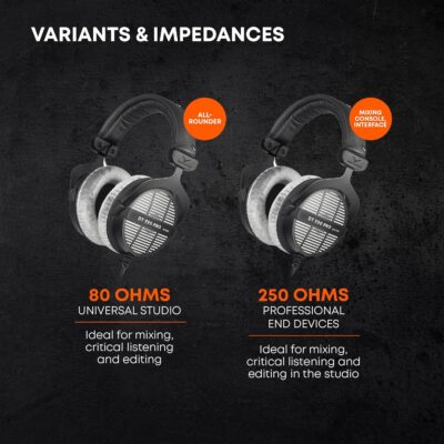 beyerdynamic DT 990 Pro 250 ohm Over-Ear Studio Headphones for Mixing, Mastering, and Editing