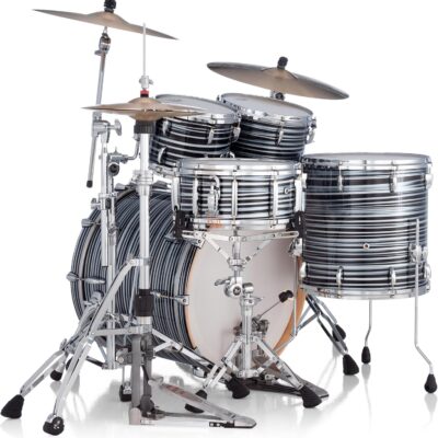 Pearl Masters Maple Pure 4-PC Shell Pack Black Oyster Swirl Custom Lacquer Custom Lacquer with R2 Air 12mm Vertical Tom Mount (Cymbals and Hardware Not Included)