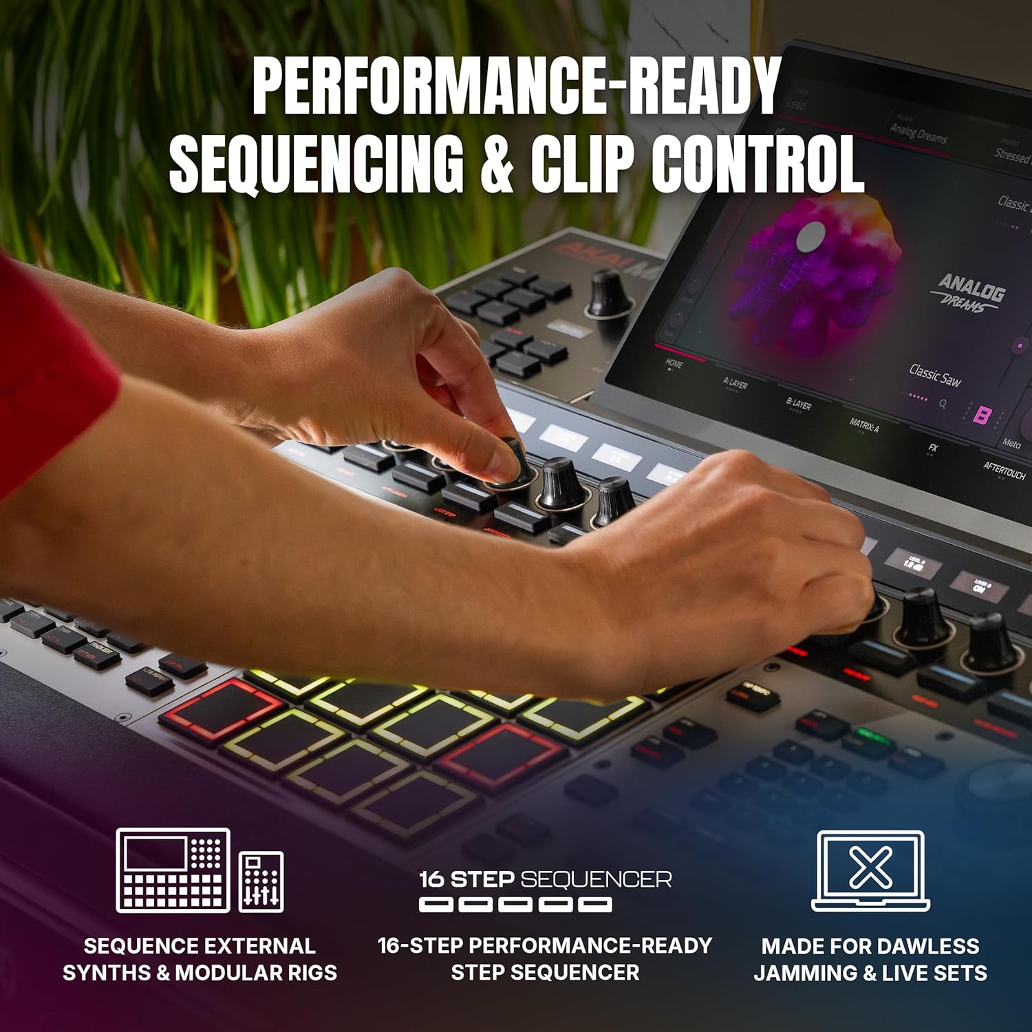 Akai Professional MPC XL Standalone Music Production Center for Sampling and Sequencing with 10.1-inch Touchscreen, 3D MPCe Pads, 8-Core CPU, 16GB RAM, 256GB SSD