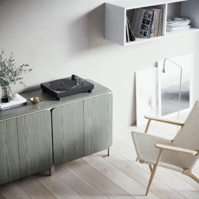 Technics Turntable, Premium Class HiFi Record Player with Coreless Direct, Stable Playback, Audiophile-Grade Cartridge and Auto-Lift Tonearm, Dustcover Included – SL-100C, Black (SL-100C-K)