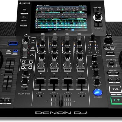 Denon DJ SC LIVE 4 Standalone DJ Controller with Stem Separation on 4-Decks, Wi-Fi Streaming, Build-in Speakers, Serato DJ and Virtual DJ Compatible