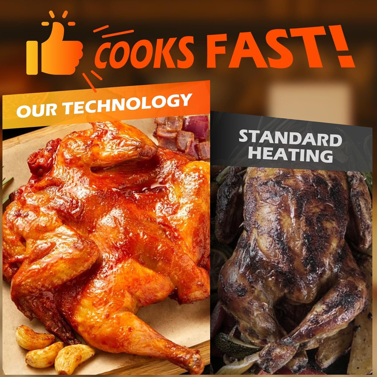 Dual Basket Air Fryer, 12.6QT Family-Size for 10โ12 People, XL Basket for 6LB Whole Chicken, DoubleStack Compact Design, 10-in-1 Functions with Reheat, Dehydrate & SyncFinish, Dishwasher-Safe, Black