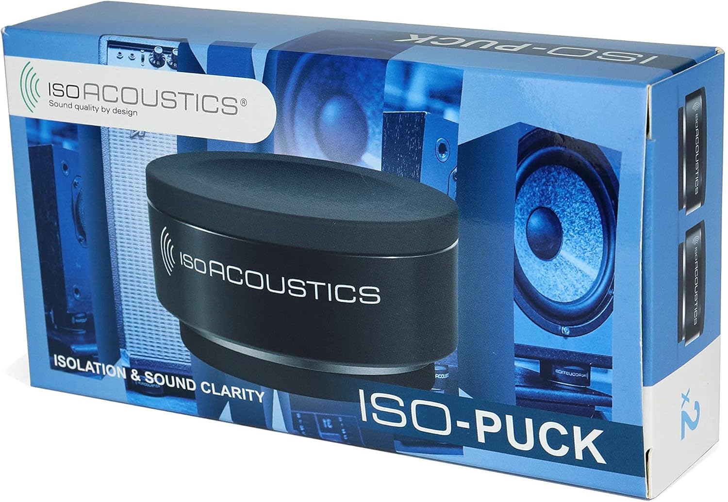 IsoAcoustics Iso-Puck Series Acoustic Isolators (Iso-Puck, 20 lbs max/Unit, 2-Pack)