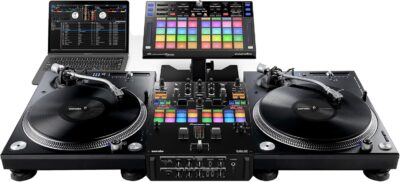 Pioneer DJ DJM-S7 2-channel Mixer for Serato DJ & RANE DJ Twelve MKII | 12-Inch Motorized Vinyl Like MIDI Turntable with USB MIDI & DVS Control for Traktor, Virtual DJ & Serato DJ (TWELVEMKII)