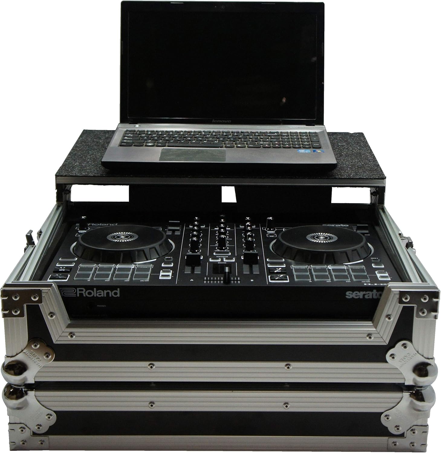 Harmony HCDJ202LT Flight Glide Laptop Stand DJ Custom Case Compatible with Roland DJ-202 New