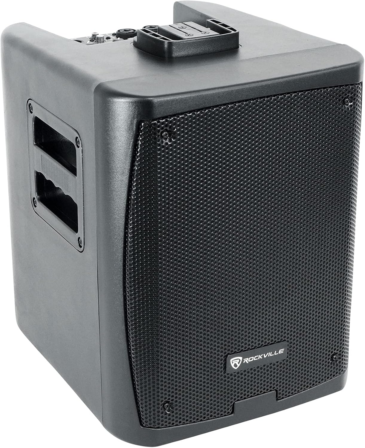 Rockville Titan Portable Array 1200W Battery Powered PA DJ Speaker System w/Subwoofer, Bluetooth 5.0, Rechargeable Battery, Built-in Mixer, for Outdoor Events and Small Gigs
