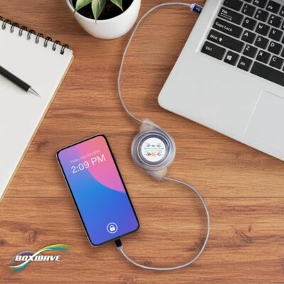 BoxWave Cable Compatible with Keith McMillen Instruments QuNeo MPE – miniSync – USB-A to USB Type-C, Retractable Cable 5 Pre-Set Lengths Avoid Tangles