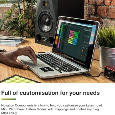 Novation Launchpad Mini [MK3] — Portable MIDI 64-Pad, USB Grid Controller for Ableton Live and Logic Pro Performances
