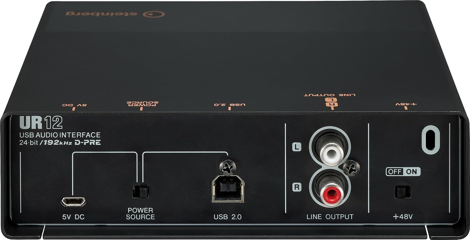 Steinberg UR Series UR12 Black/Copper Audio Interface with Cubase AI and Cubase AI