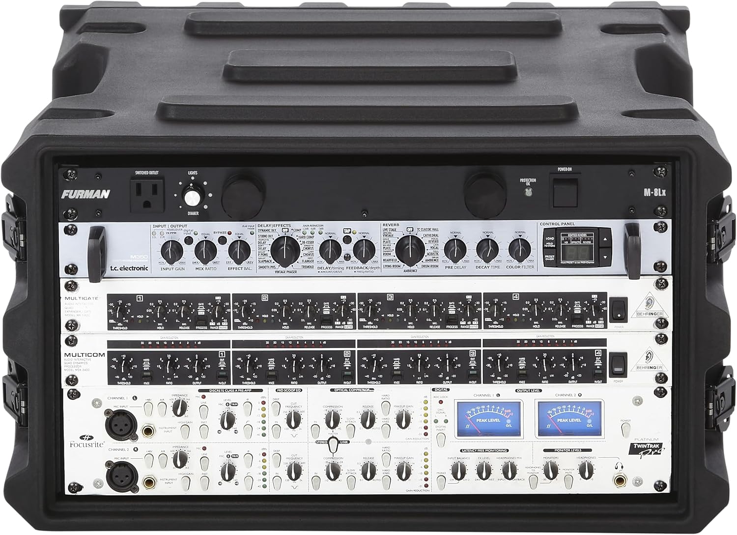 Gator Cases Pro Series 6U Rack Case with Standard 19 Depth, Roto Molded Made in USA (G-PRO-6U-19)